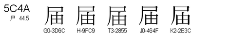 U+5C4A